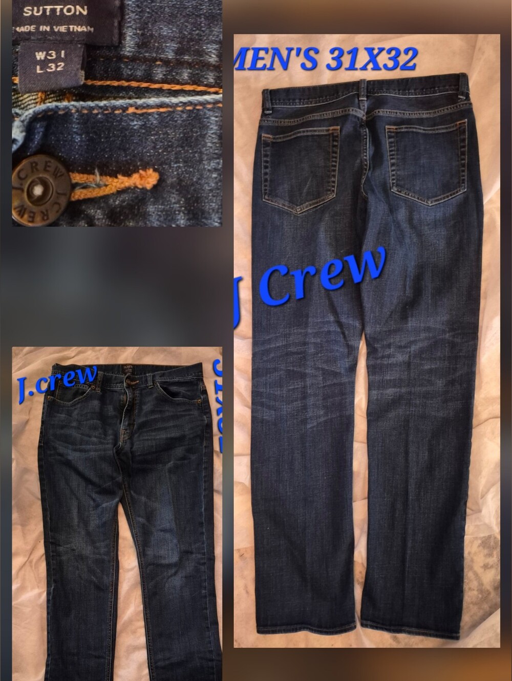 J. Crew Men’s Dark Indigo Straight Jeans